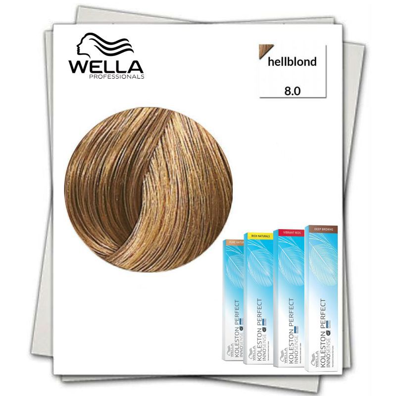 Vopsea Permanenta Wella Professionals Koleston Perfect Innosense nuanta 8/0 blond deschis